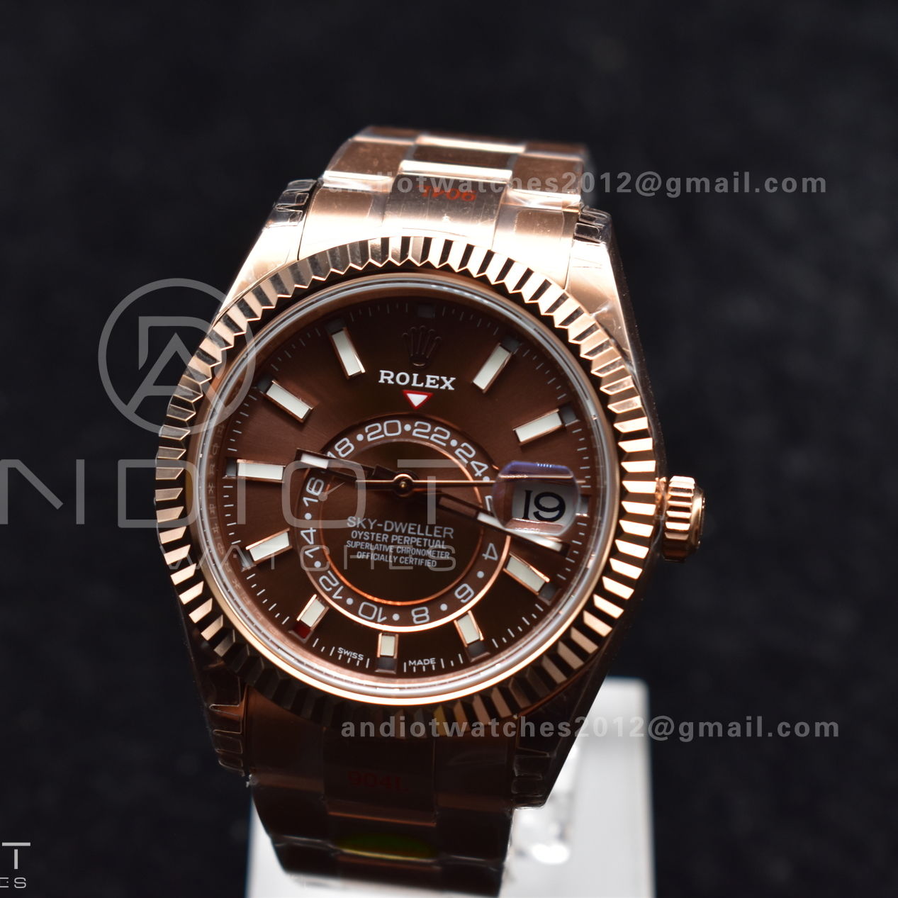 Skydweller RG Noob Best Edition Brown Dial on RG Bracelet A23J